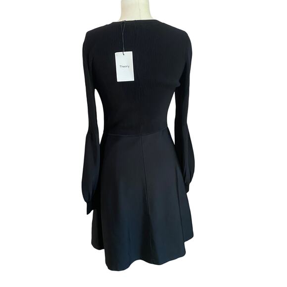 Theory Blouson Whimsigoth Sleeve Fit & Flare Witchy Dress NWT Sz Large - Picture 3 of 10